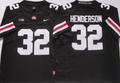 Men's Ohio State Buckeyes Treveyon Henderson Black Player Jersey