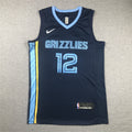 Men's Memphis Grizzlies Ja Morant Navy Fast Break Replica Jersey