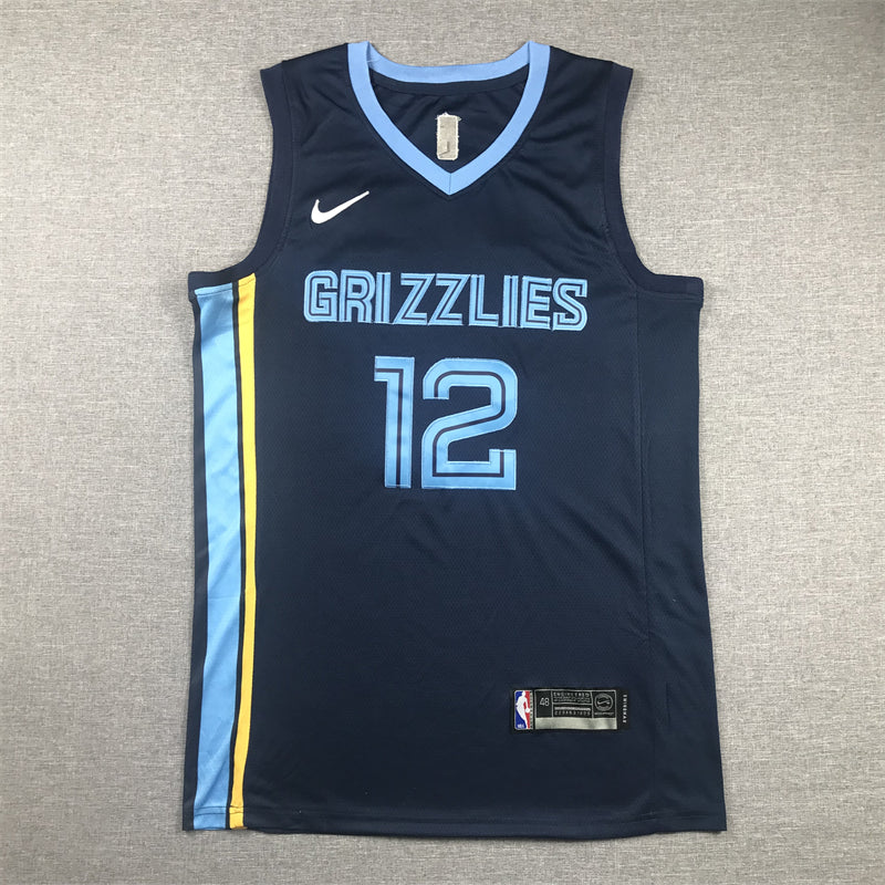 Men's Memphis Grizzlies Ja Morant Navy Fast Break Replica Jersey