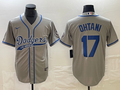 Men's Los Angeles Dodgers Shohei Ohtani Gray Game Jersey Joint Edition