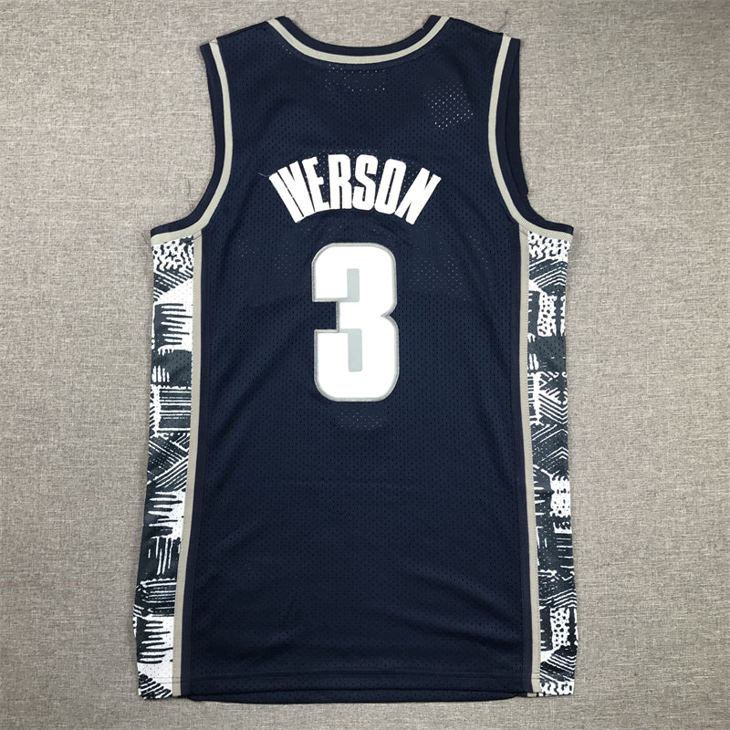 Men's Georgetown Hoyas Allen Iverson NCAA Basketball Jersey