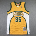 Men's Seattle SuperSonics Kevin Durant 2007-08 Yellow Hardwood Classics Swingman Jersey