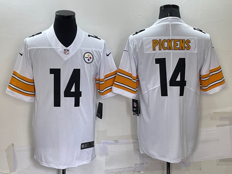 Men's Pittsburgh Steelers George Pickens White Game Jersey