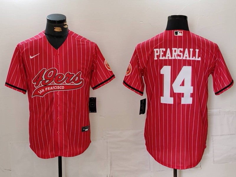 Men's San Francisco 49ers Ricky Pearsall Red Player Game Jersey