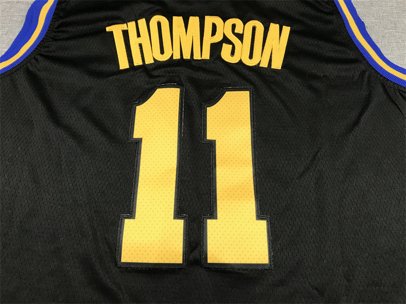 Men's Golden State Warriors Klay Thompson City Edition Black Classic Jersey
