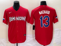 Men's 2023 World Baseball Classic Manny Machado Dominican Republic Red Jersey