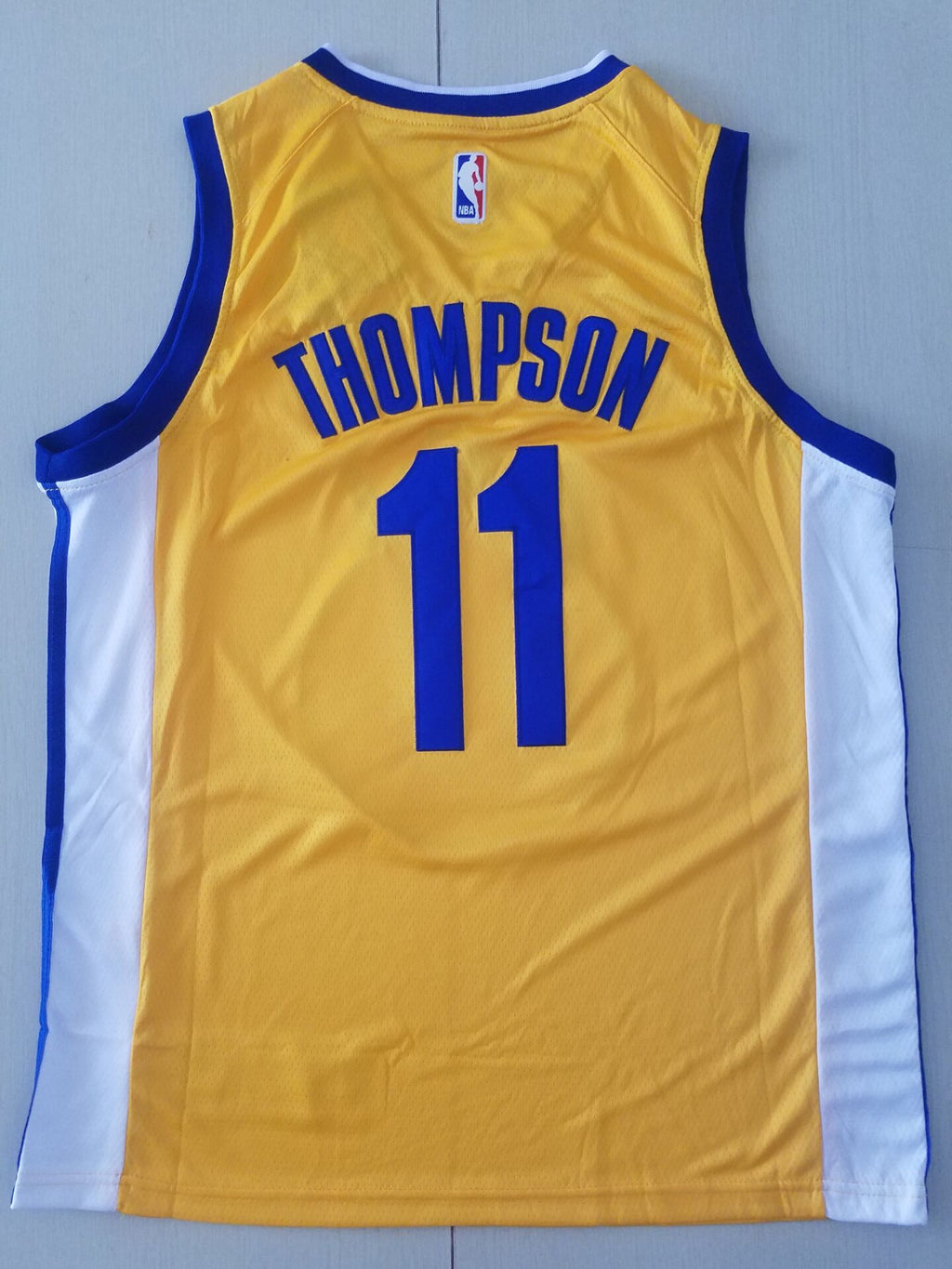 Men's Golden State Warriors Klay Thompson Yellow Fashion Swingman Jersey