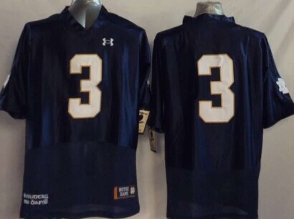 Men's Notre Dame Fighting Irish Joe Montana Navy Player Game Jersey