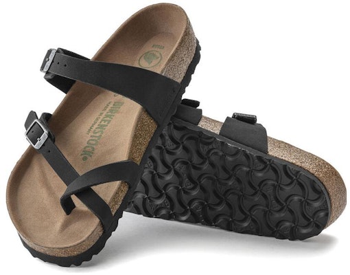 Birkenstock Mayari Vegan Birko-Flor Birkibuc 1021231 Narrow Fit Black Sandals