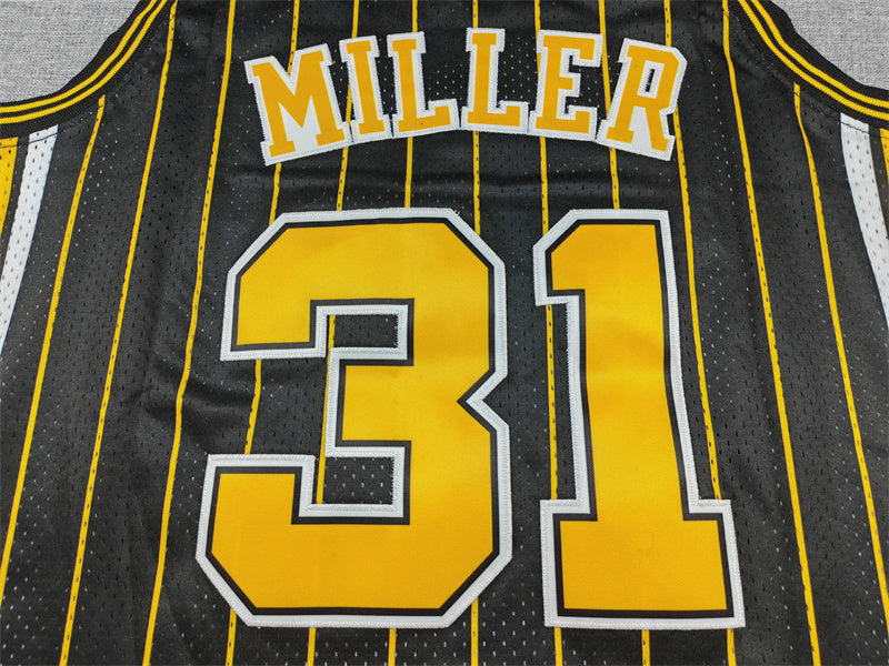 Men's Indiana Pacers Reggie Miller Black Swingman Player Jersey