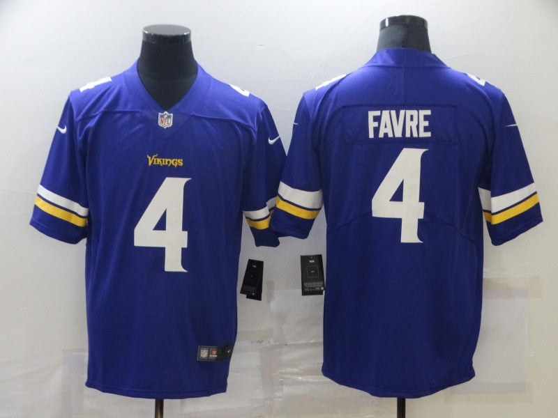 Men's Minnesota Vikings Brett Favre Purple Game Jersey