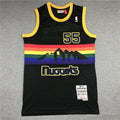 Men's Denver Nuggets Dikembe Mutombo 1991-92 Black Hardwood Classics Swingman Jersey