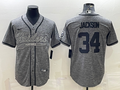 Men's Las Vegas Raiders Bo Jackson Gray Player Jersey Joint Edition