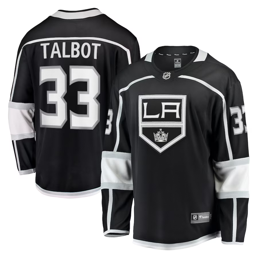 Men's Los Angeles Kings Cam Talbot Black Home Breakaway Jersey