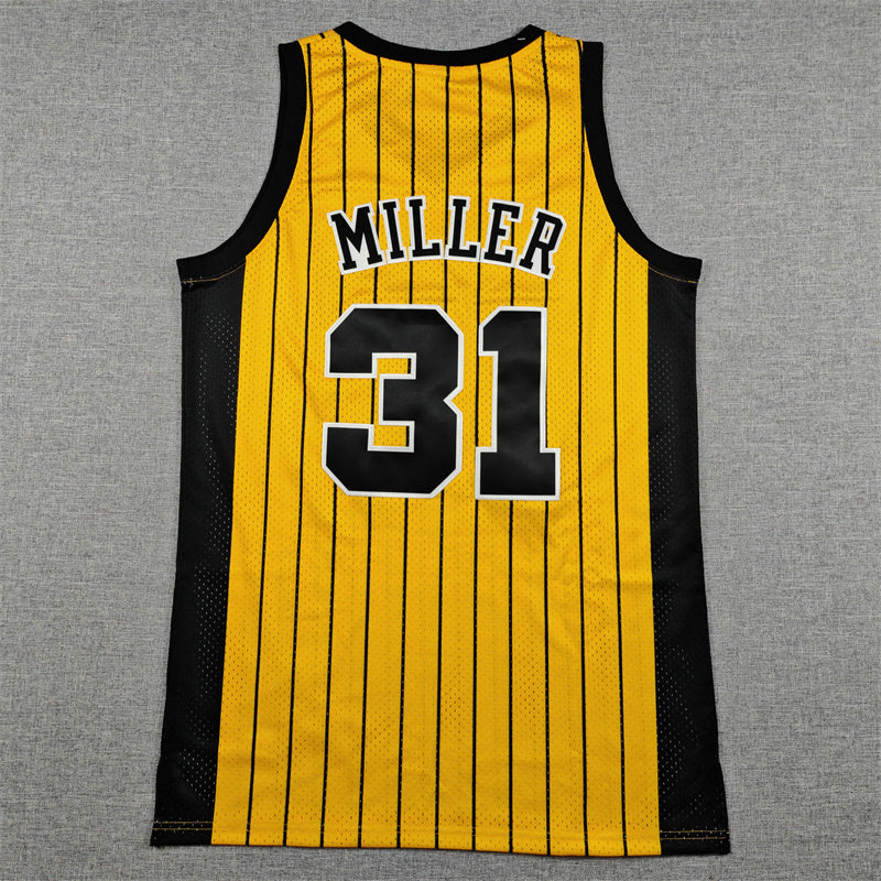 Men's Indiana Pacers Reggie Miller Yellow Swingman Jersey