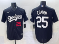 Men's Los Angeles Dodgers Tommy Edman Black Alternate Player Jersey