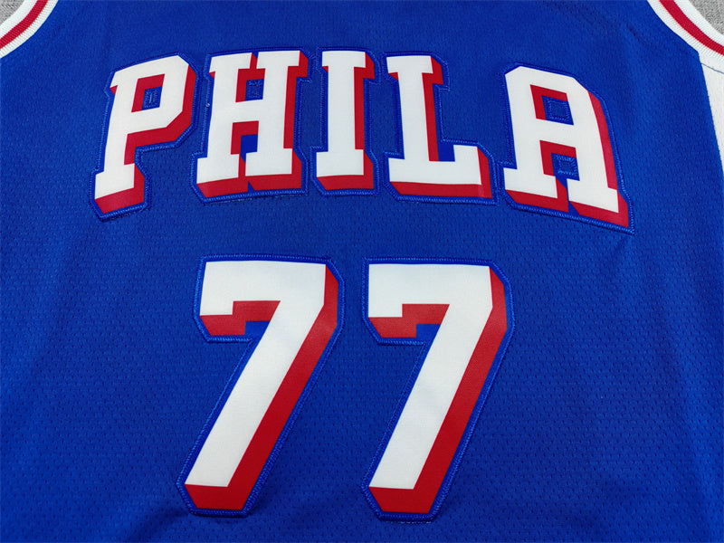 Men's Philadelphia 76ers V. J. Edgecombe Royal Swingman Jersey - Icon Edition