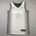 Men's Minnesota Timberwolves Anthony Edwards Gray Swingman Player Jersey
