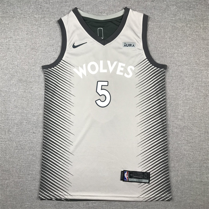 Men's Minnesota Timberwolves Anthony Edwards Gray Swingman Player Jersey