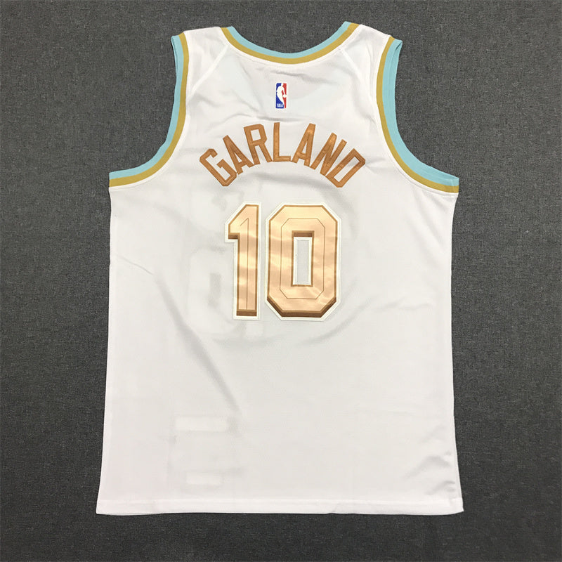 Men's Cleveland Cavaliers Darius Garland White Swingman Jersey - City Edition