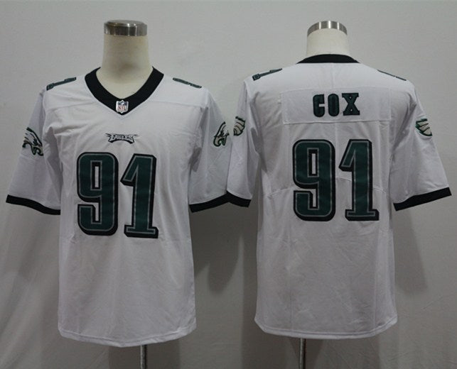 Men's Philadelphia Eagles Fletcher Cox White Game Jersey