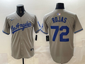 Men's Los Angeles Dodgers Manny Rojas Gray Road Replica Jersey