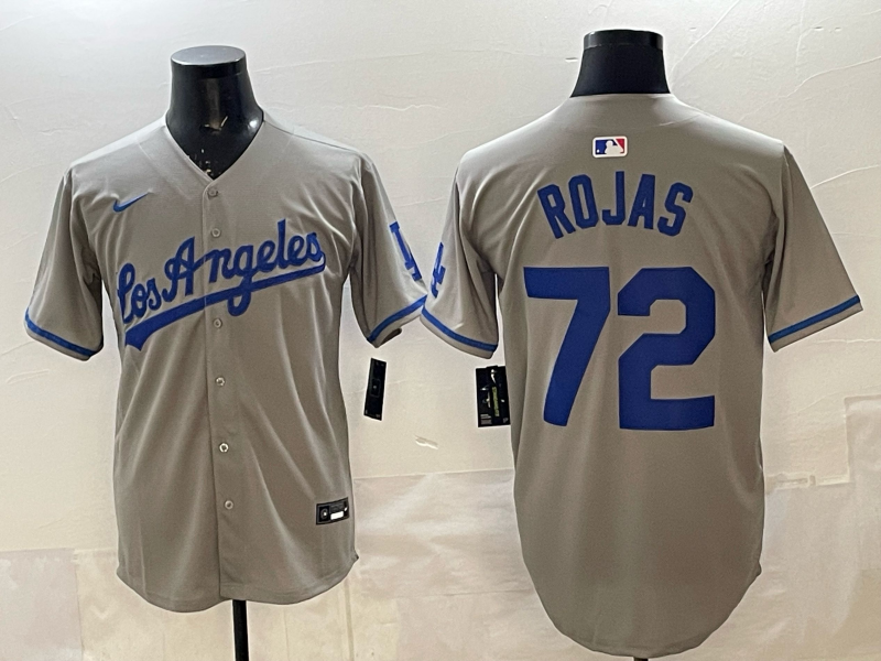 Men's Los Angeles Dodgers Manny Rojas Gray Road Replica Jersey