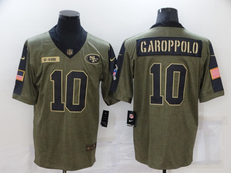 Men's San Francisco 49ers Jimmy Garoppolo Brown Player Game Jersey