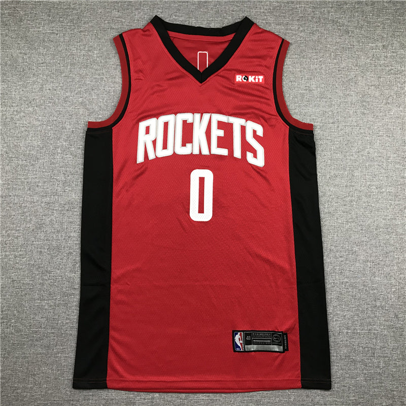 Men's Houston Rockets Russell Westbrook NBA Red Swingman Jersey