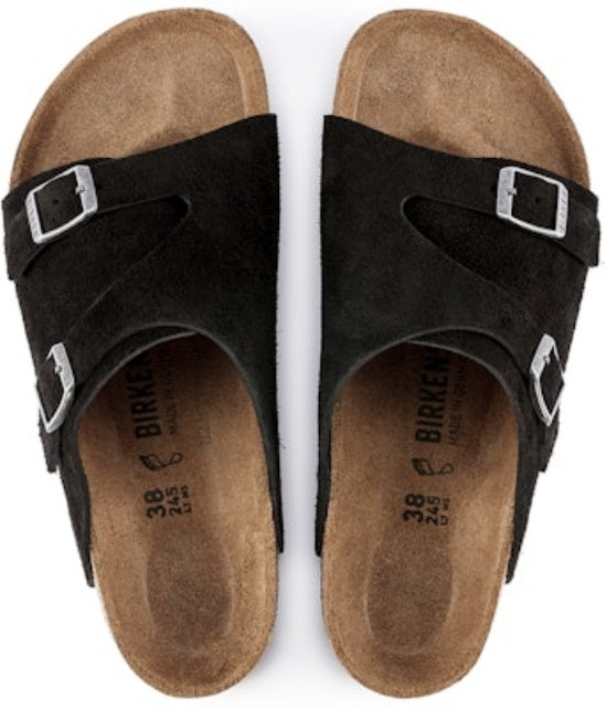 Birkenstock Zurich Suede 1025060 Black Sandals