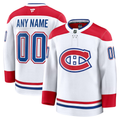 Men's Montreal Canadiens Fanatics White Away Premium Custom Jersey