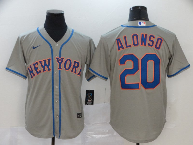 Men's New York Mets Pete Alonso Gray Replica Baseball Jersey