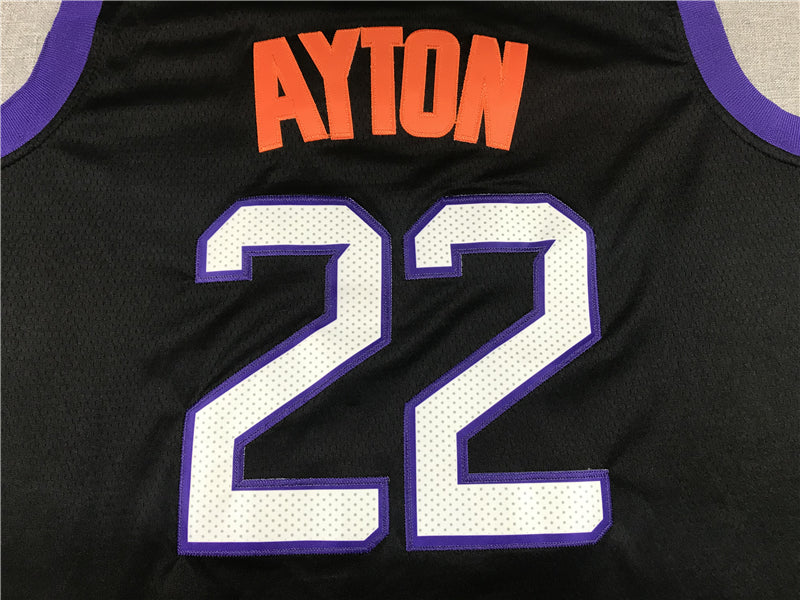 Men's Phoenix Suns DeAndre Ayton NBA Black Replica Jersey - City Edition