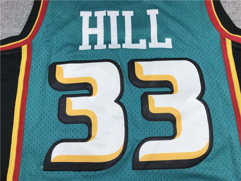 Men's Detroit Pistons Grant Hill 1998-99 Green Hardwood Classics Swingman Jersey