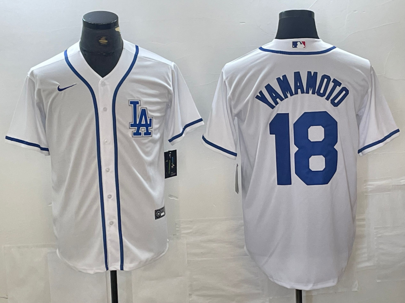 Men's Los Angeles Dodgers Yoshinobu Yamamoto White Limited Player Jersey