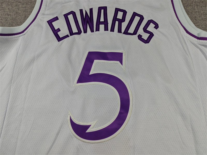 Men's Minnesota Timberwolves Anthony Edwards White Swingman Player Jersey