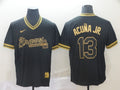 Men's Atlanta Braves Ronald Acuna Jr. Black Replica Jersey