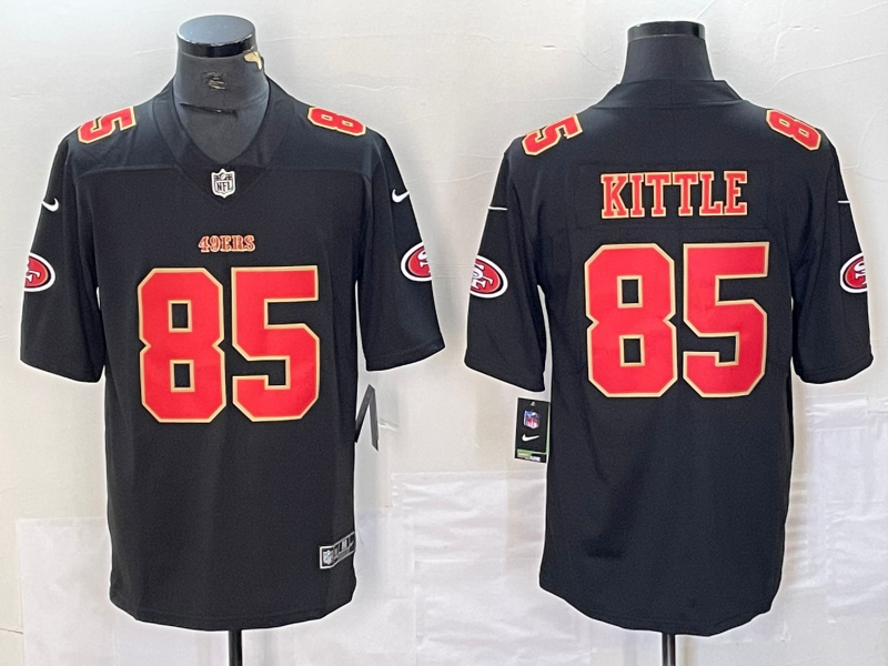 Men's San Francisco 49ers George Kittle Black Fashion Game Jersey