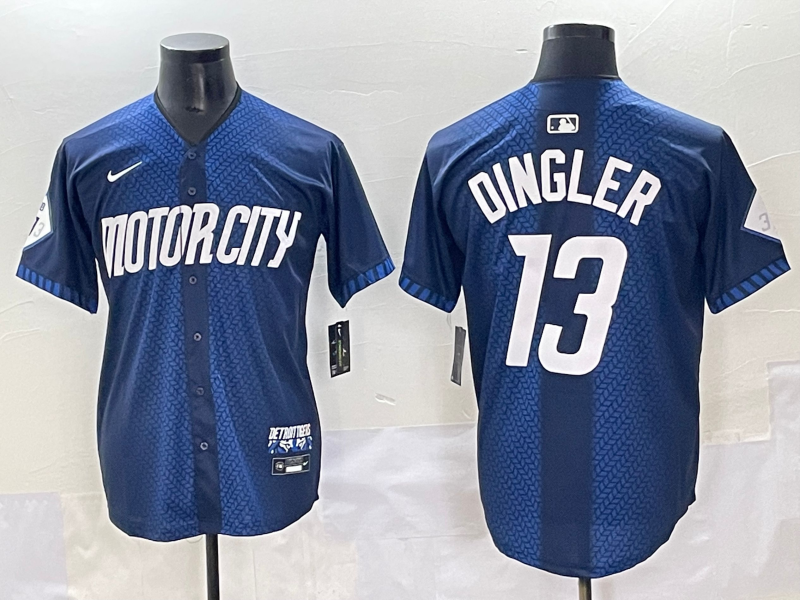 Men's Detroit Tigers Dillon Dingler Navy City Connect Limited Player Jersey