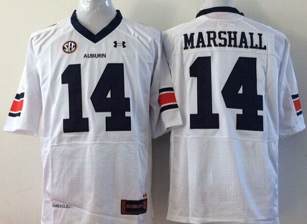 Men's Auburn Tigers Nick Marshall White Player Game Jersey