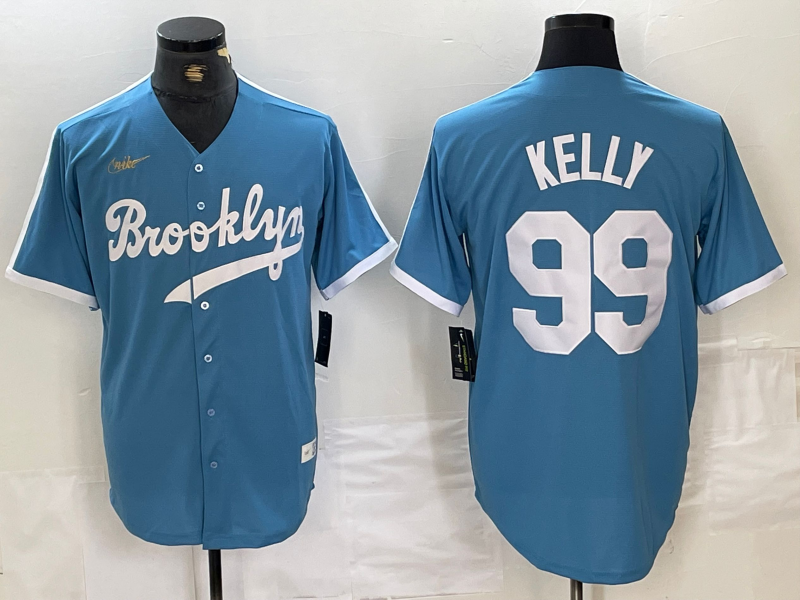 Men's Los Angeles Dodgers Joe Kelly Light Blue Alternate Cooperstown Collection Player Jersey