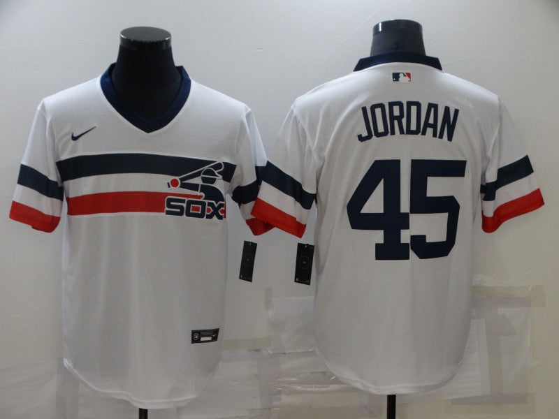 Men's Chicago White Sox Michael Jordan White Authentic Game Jersey