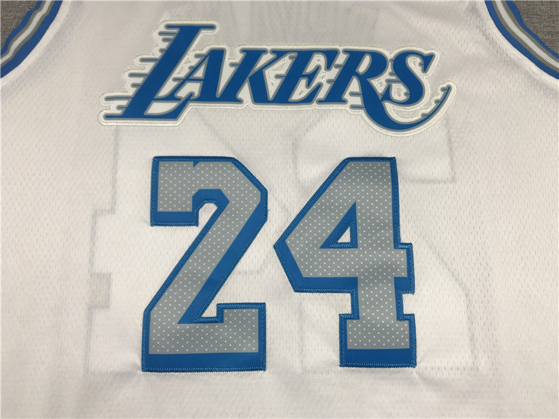 Men's Los Angeles Lakers Kobe Bryant White 2020/21 Swingman Jersey City Edition