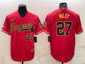 Men's Atlanta Braves Austin Riley Red Replica Game Jersey
