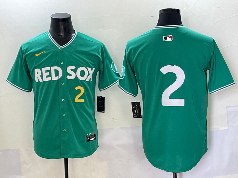 Men's Boston Red Sox Alex Bregman Green 2025 City Connect Limited Player Jersey