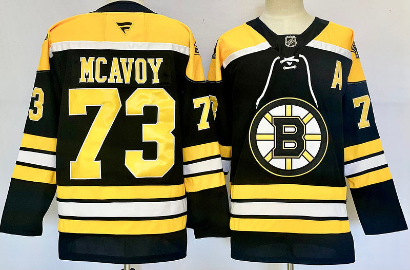 Men's Boston Bruins Charlie McAvoy Fanatics Black Home Player Game Jersey