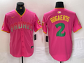 Men's San Diego Padres Xander Bogaerts Pink Replica Player Jersey