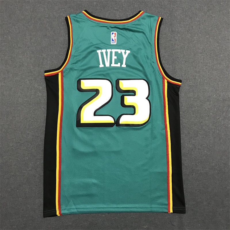 Men's Detroit Pistons Jaden Ivey Green Swingman Jersey