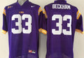 Men's LSU Tigers Odell Beckham Purple Player Game Jersey