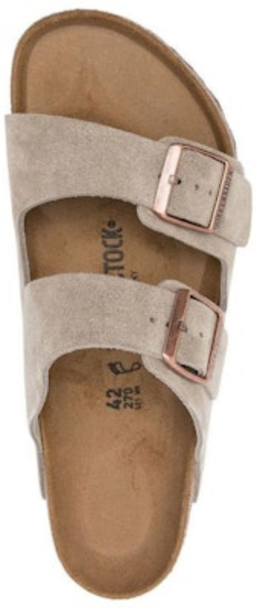 Birkenstock Arizona Suede 51461 Taupe Leather Sandals